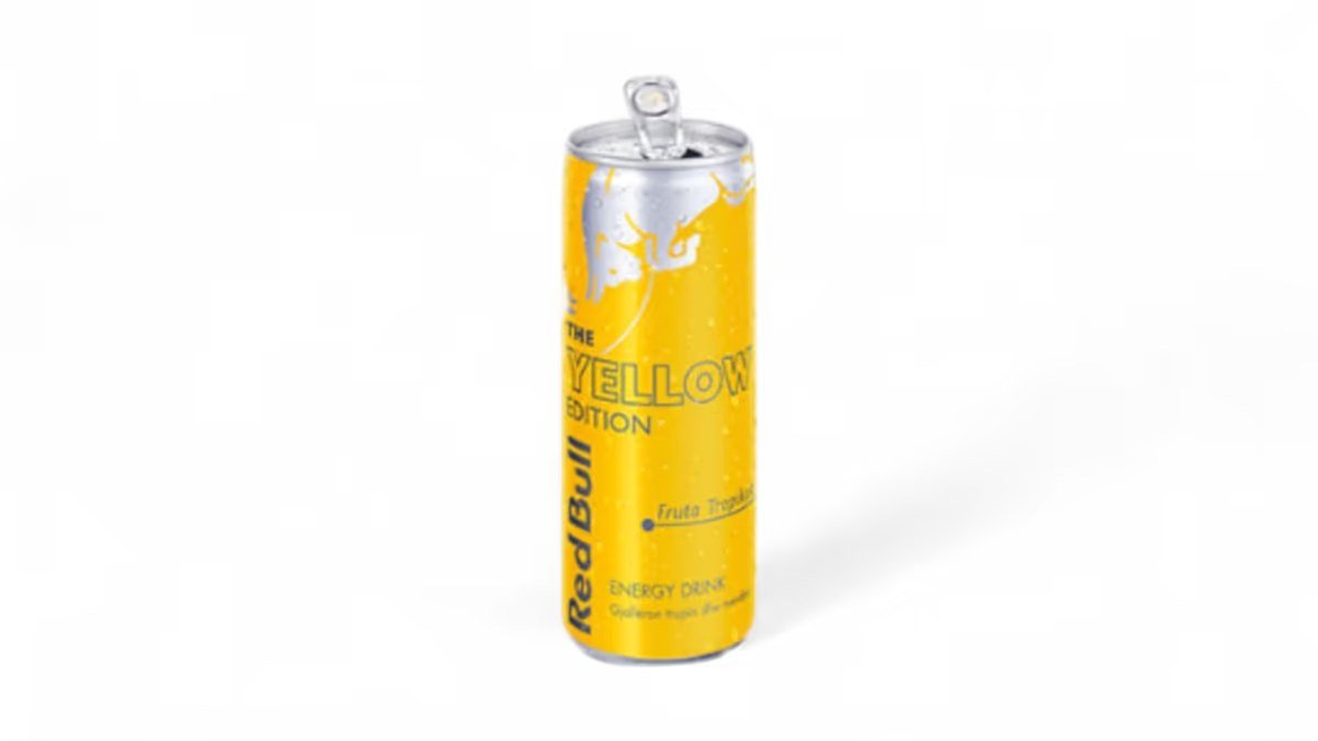Red Bull Yellow Edition tropical can